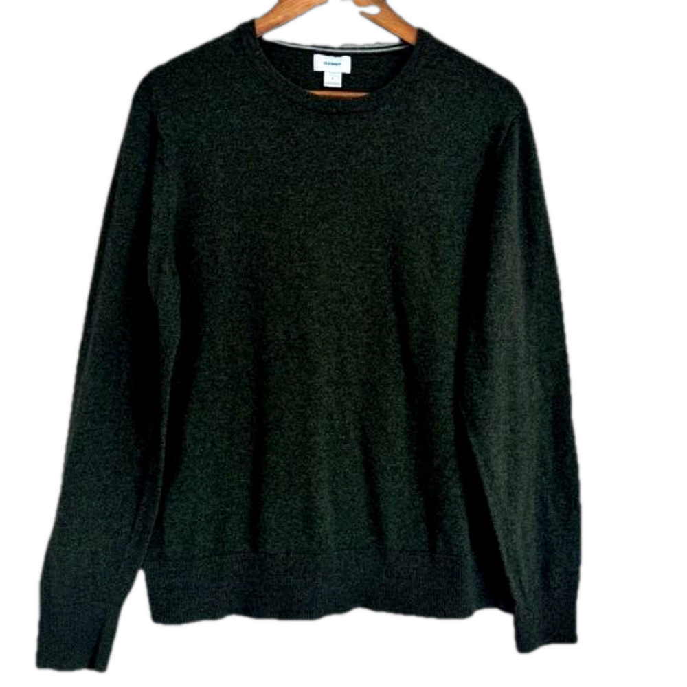 Old Navy Men’s Greenish/Gray Long Sleeve Pullover Lightweight Sweater Size Large